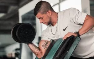 Preacher curl workout