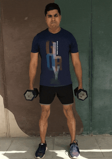 dumbell squat