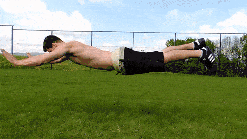 Variasi Push Up Superman Push Up