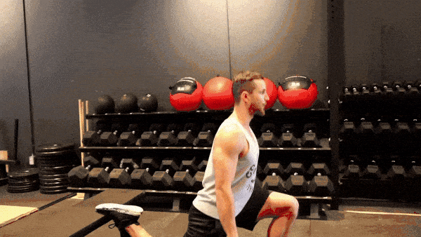 Latihan kaki jongkok kaki tunggal untuk kaki yang kuat