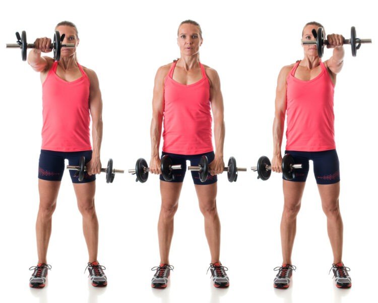 aumento de halteres dianteiros