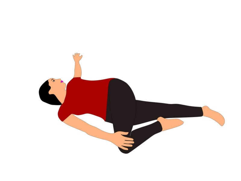 Supta Matsyendrasana Yoga untuk Spondilosis Serviks