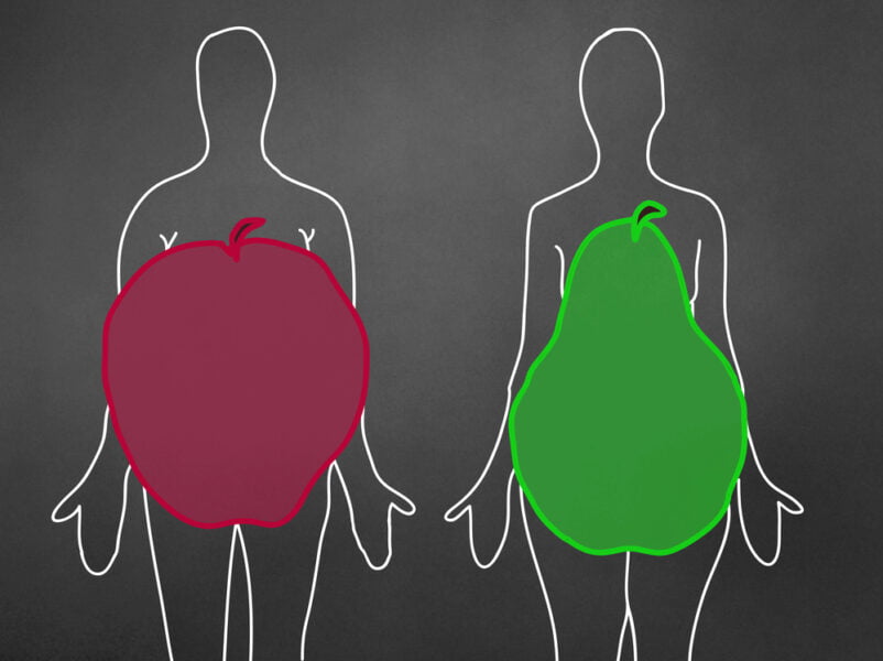 apple shape body