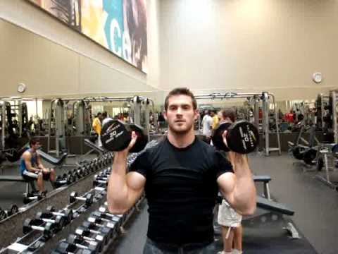 ضغط الكتف بالدمبل المحايد