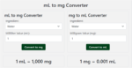 Entendendo a conversão: conversor de ml para mg