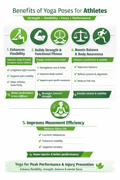 10 Poses essenciais de ioga que toda mulher atlética deve praticar para força e recuperação