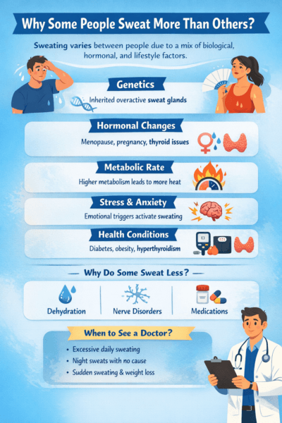 لماذا يتعرق بعض الناس أكثر من غيرهم
