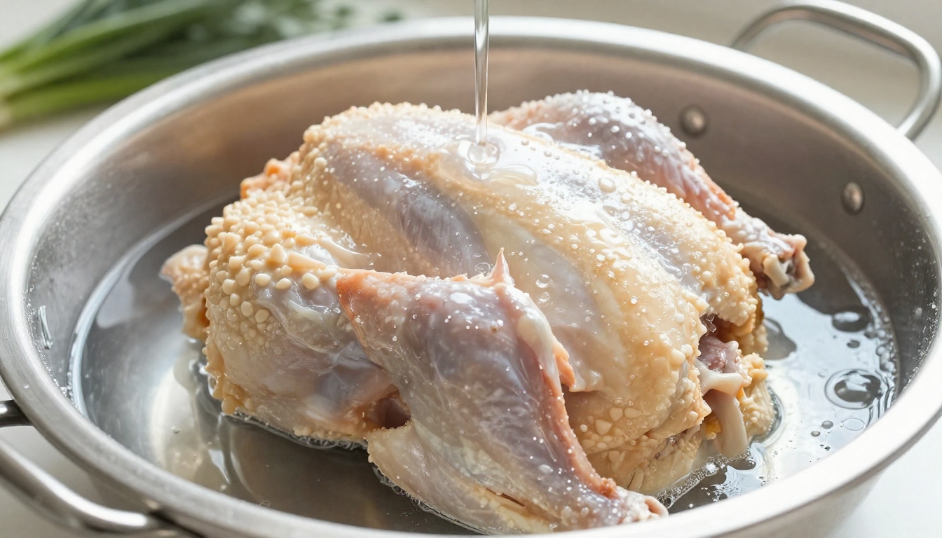 Lavar o frango é seguro