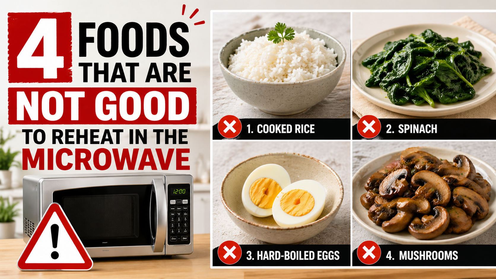 Foods That Are Not Good to Reheat in the Microwave