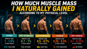 How Much Muscle Mass I Naturally Gained According to My Physical Level