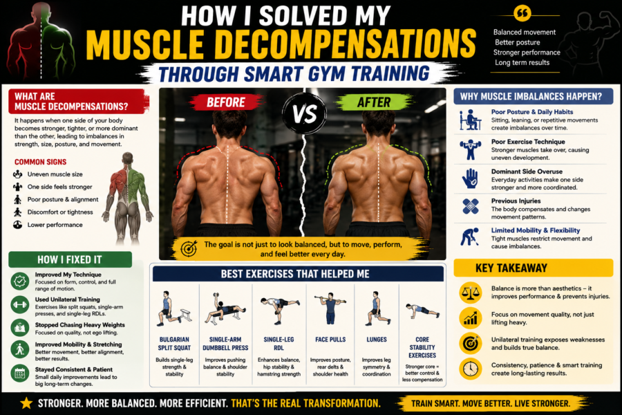 infographic on muscle decompensation