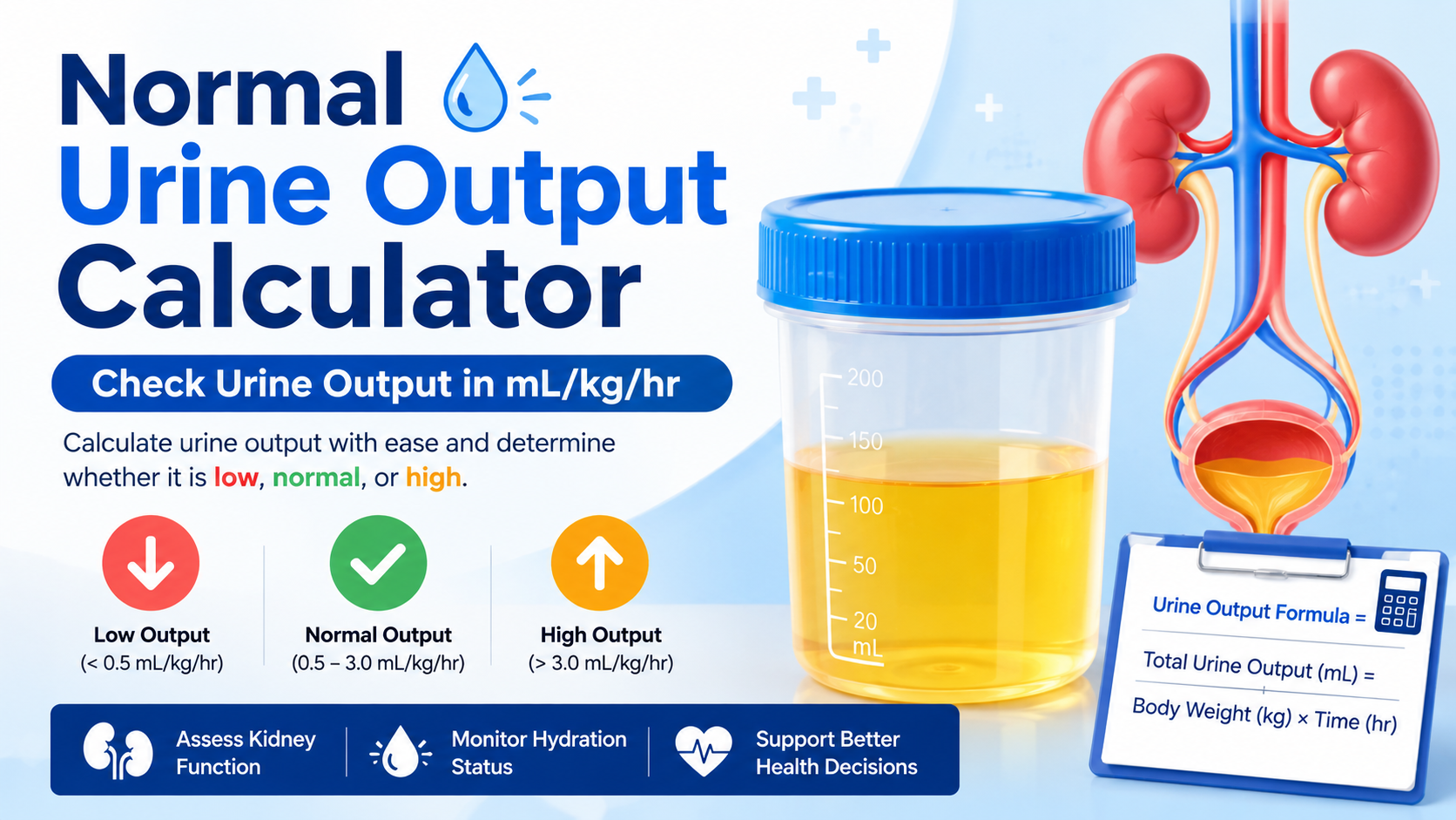 Normal Urine Output Calculator