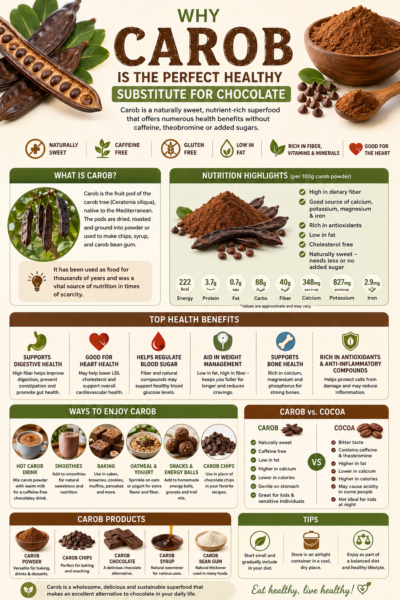 Carob infographic