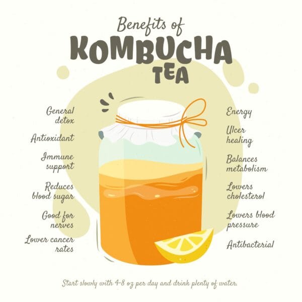 benefits of kombucha tea