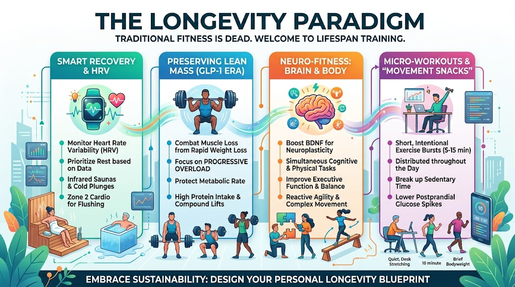Infographic on longevity paradigm