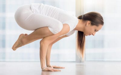 Baby Crow Pose Yoga