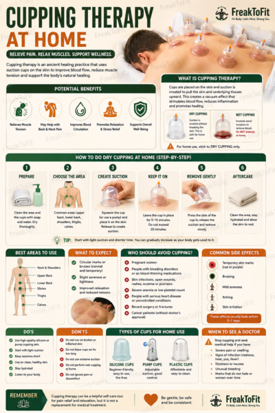 Cupping Therapy at Home infographic
