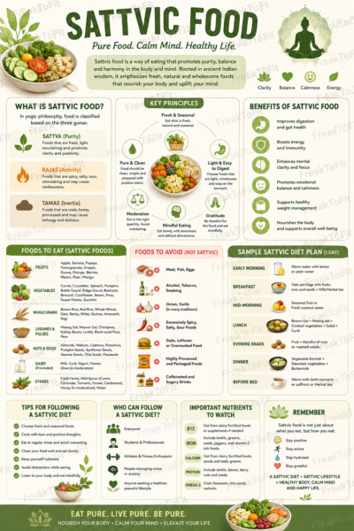 Sattvic Food infographic